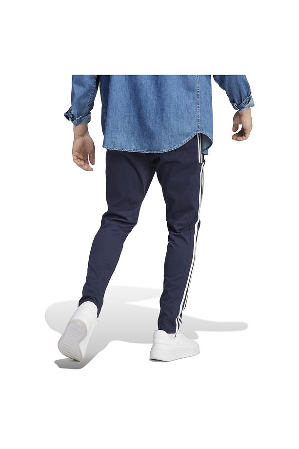 Erkek Essentials Single Jersey Tapered Open Hem 3-stripes Lacivert Eşofman Altı Ic0045 - 4
