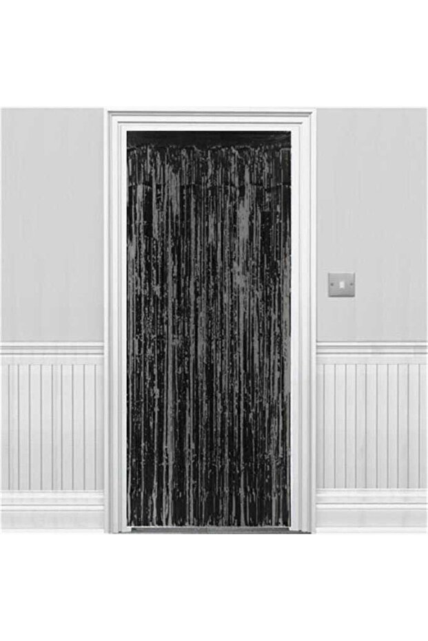 Siyah Saçaklı Perde Kapı Süsü - 1