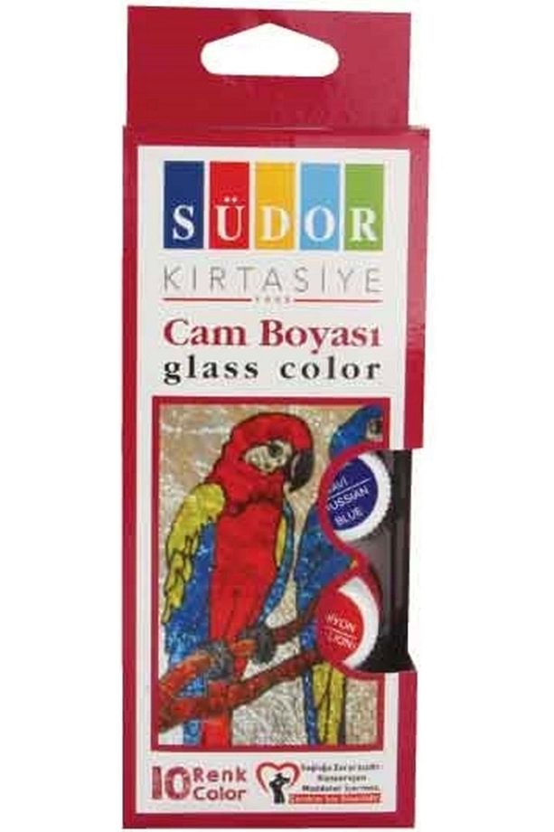 15 ml X 10 Renk Cam Boyası - 1