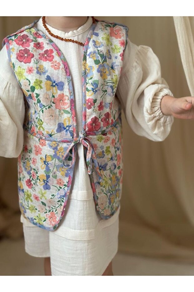 Çiçekli yelek - 4