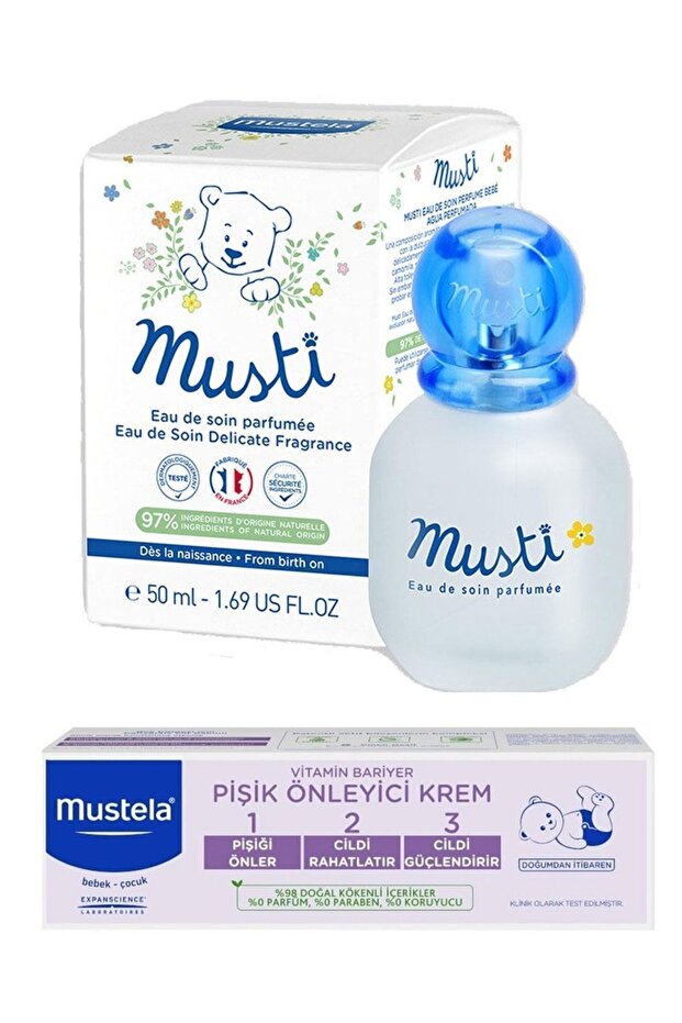 Mustela Musti Baby Perfume - Vitamin Barrier 1-2-3 Cream 50ml
