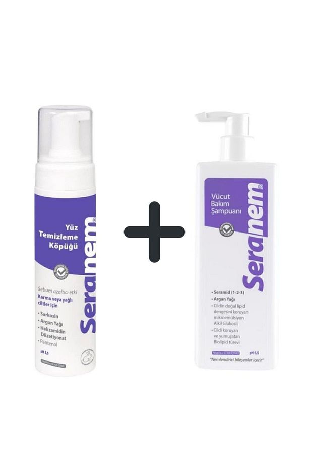 Yüz Temizleme Köpüğü 200ml + Vücut Bakım Şampuanı 250ml - 1