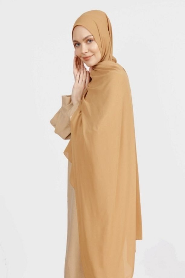 Krep Şal Gold Bej - 1