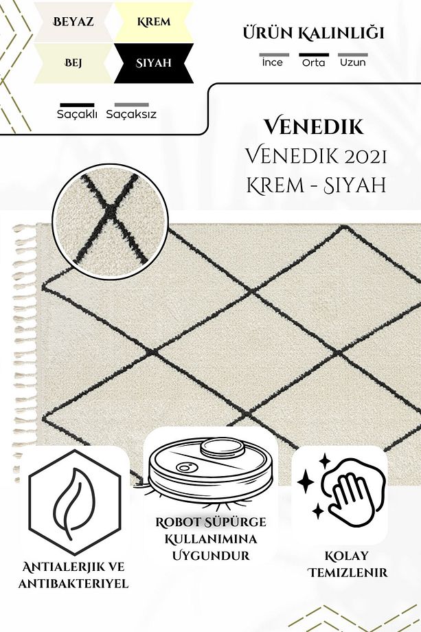 Venedik 2021 Sık Dokuma Yumuşak Dokulu Salon Mutfak Koridor Yatak Odası Kesme Dokuma Makine Halısı - 6