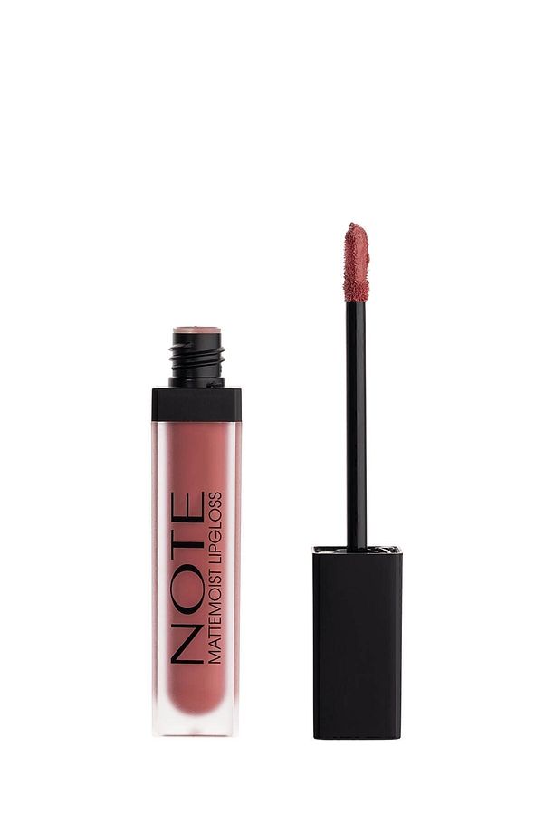 Mattemoist Lipgloss Yarı Mat Saten Bitişli Likit Ruj 404 Jolly - Kızıl Kahverengi - 3