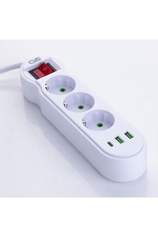 DN 9276 3'LÜ USB ve TYPE-C Girişli Uzatma Kablosu - 1