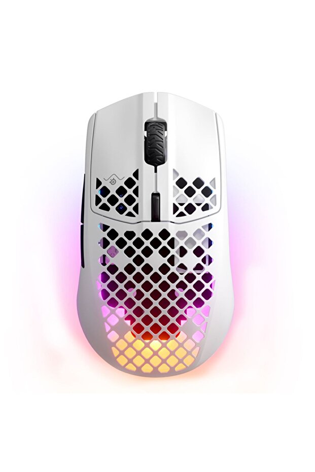 Aerox 3 Wireless Snow, 18000 CPI, RGB Optik Kablosuz Gaming Mouse - 1