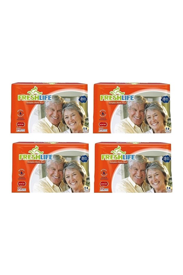 Adult Waistband Patient Diapers Extralarge-Extra Large Size 120 Pieces (30*4Pcs)