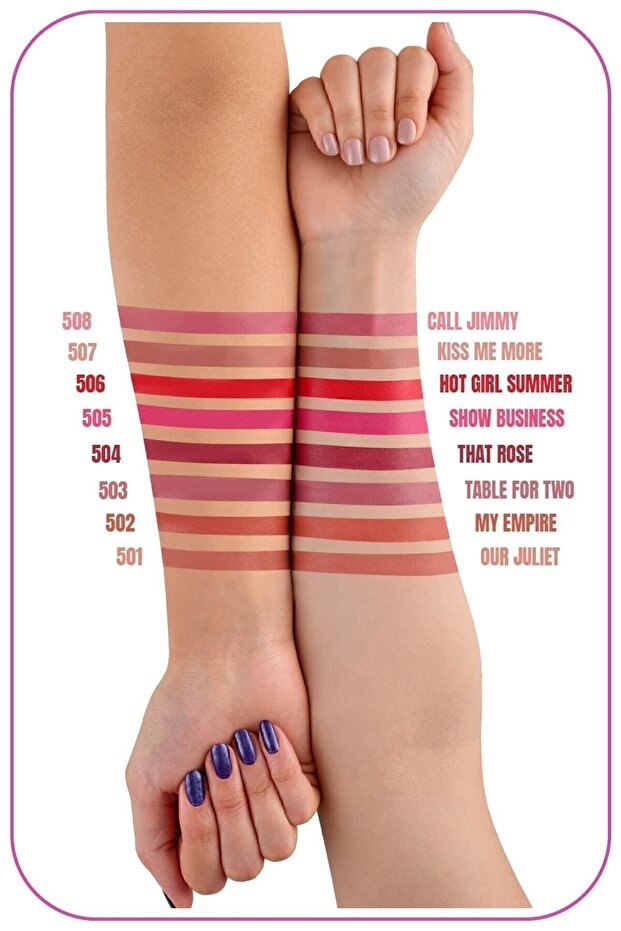 All About Color Matte Lipstick Nemlendirici Mat Ruj - 502 My Empire - Turuncu - 3