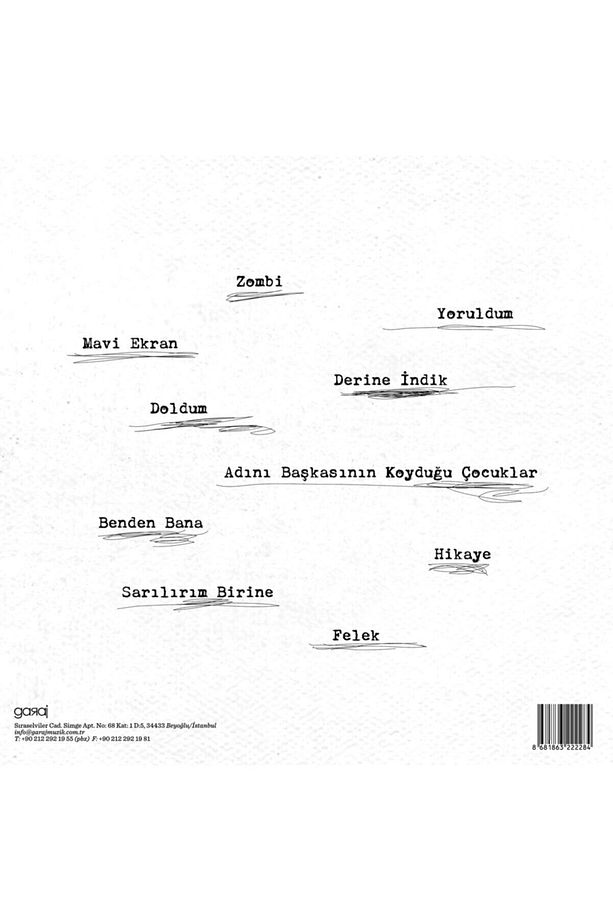 Adamlar - Dünya Günlükleri (PLAK) - 2