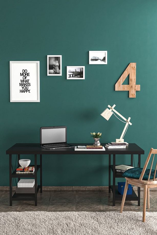 Buket Lüx Çalışma Masası Çocuk Çalışma Masası Siyah - 1