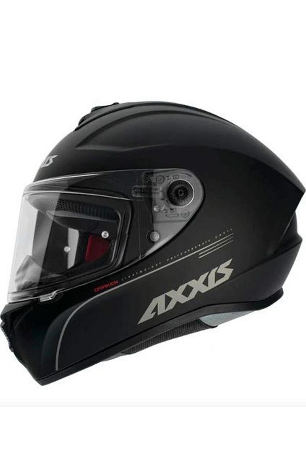 MOTONEO AXXIS DRAKEN S SOLİD V.2 MATT BLACK MOTOSİKLET KASKI - 3