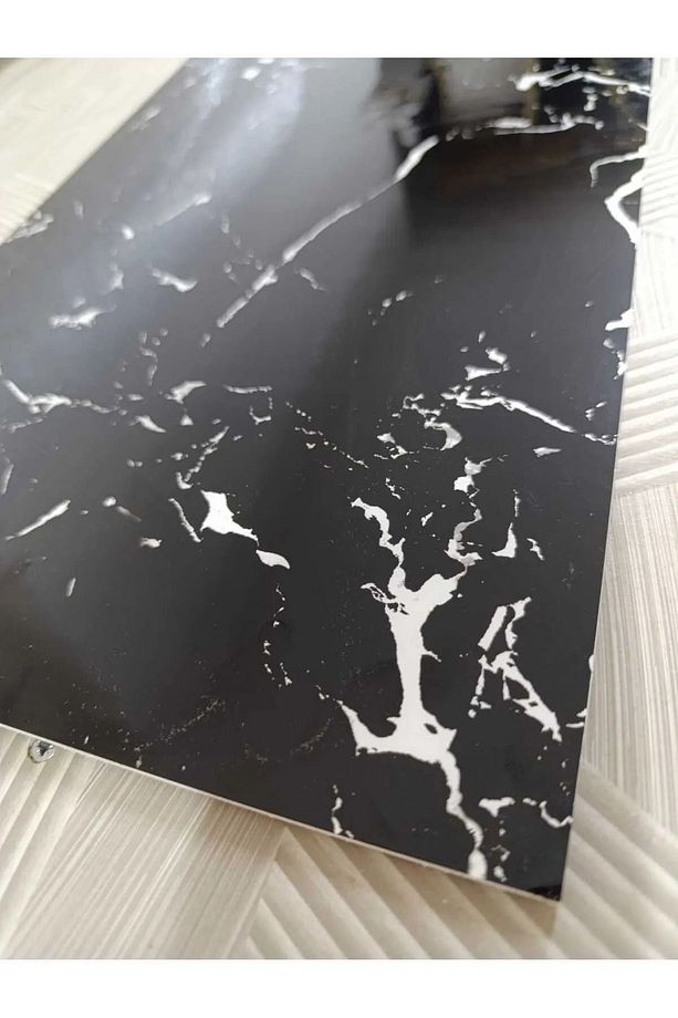 10 Adet 30x60 Cm Mermer Desenli Kendinden Yapışkanlı Seramik Köpük Mutfak  Banyo PVC Duvar Paneli - 2