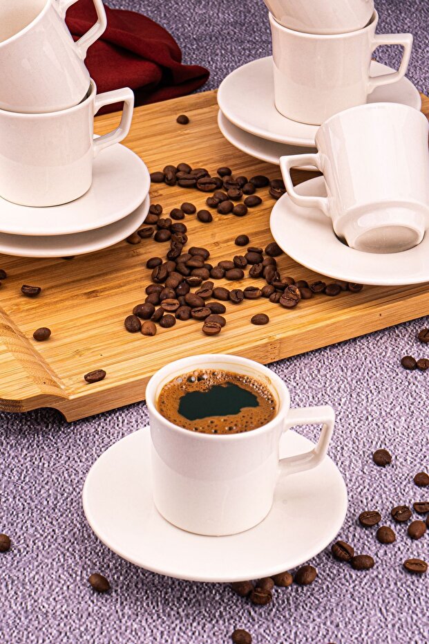 Melsa - 6 Kişilik Kahve Fincan Takımı - 2