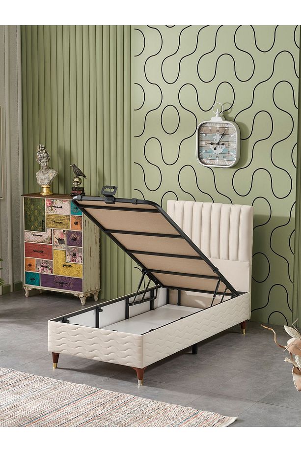 Ezgi Tek Kişilik 3Lü Set Yatak+Baza+Başlık - 3