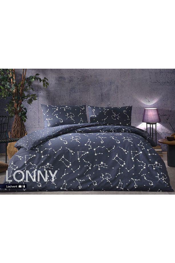 Ranforce Genç Modası Tek Kişilik Nevresim Takımı Lonny Lacivert - 2