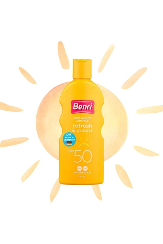 50SPF 150 مل حليب الشمس المنعش والحماية