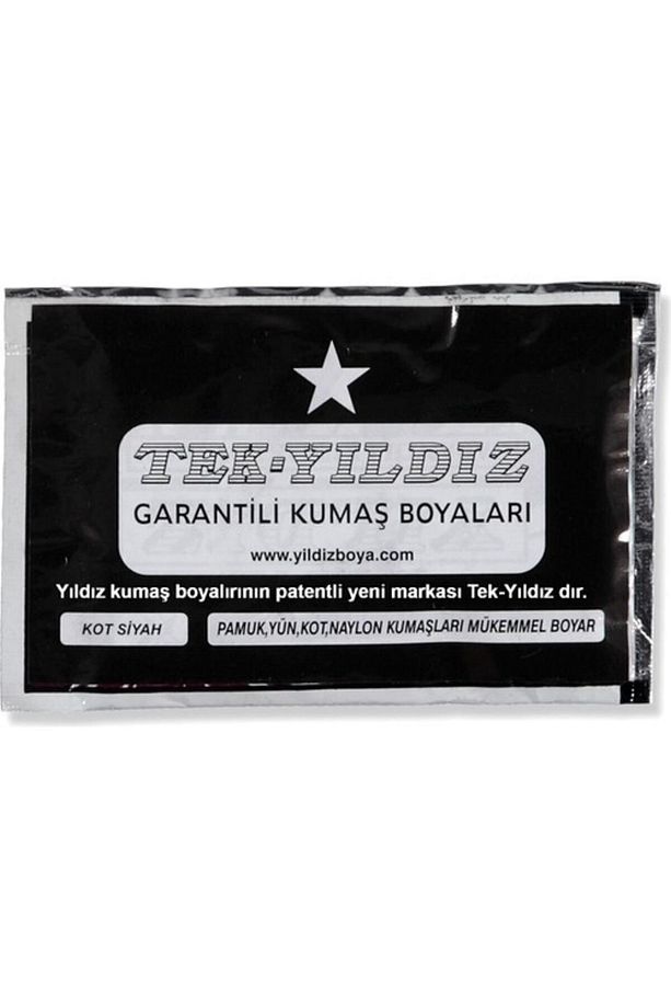Tek Yıldız Kumaş Boyası Kot Siyah - 1