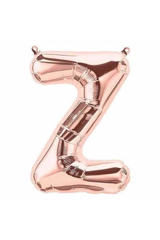 Z Letter Foil Balloon Gold Rose 76 Cm