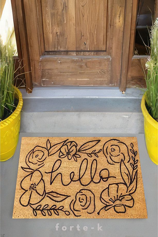 Dijital Baskılı Dekoratif Kapı Önü Paspası - Decorative Doormat - 1