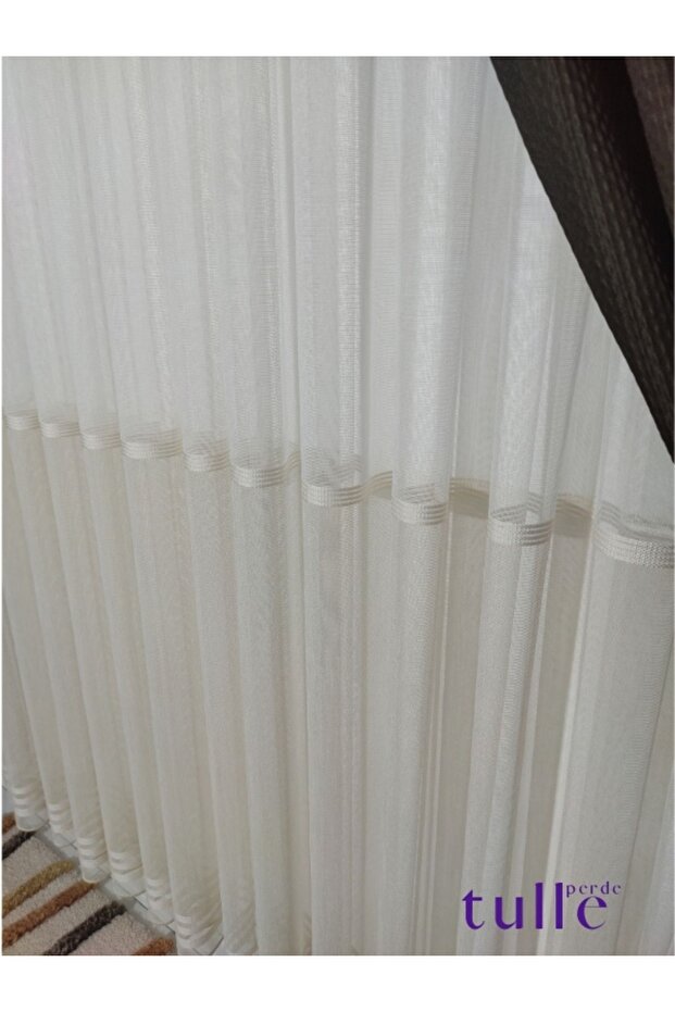 Haliç Etekli Bantlı Tül - 4