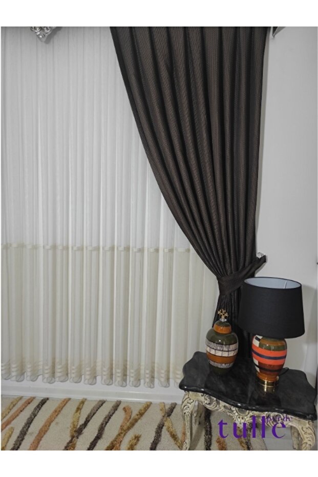 Haliç Etekli Bantlı Tül - 1