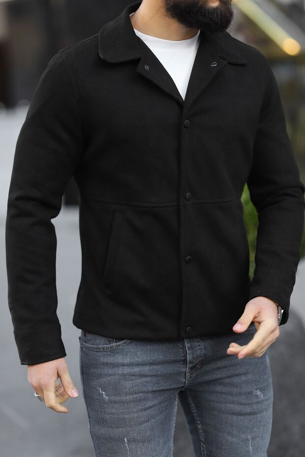 Erkek Siyah Süet Ceket - 2