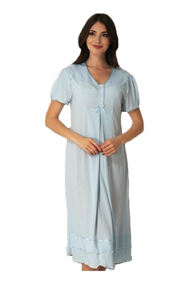 Effort Blue Maternity Nightgown 8023