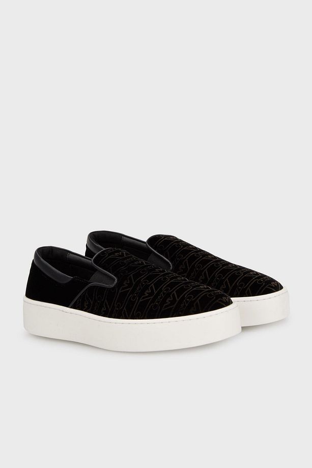 Kadife Logolu Kalın Tabanlı Loafer Ayakkabı  AYAKKABI X3Y007 XR235 00002 - 2