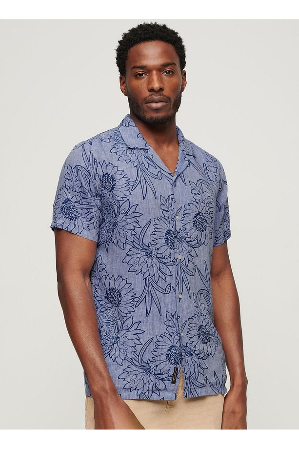 Normal Çok Renkli Desenli Erkek Gömlek M4010810A1WB_OPEN COLLAR PRINT LINE - 2