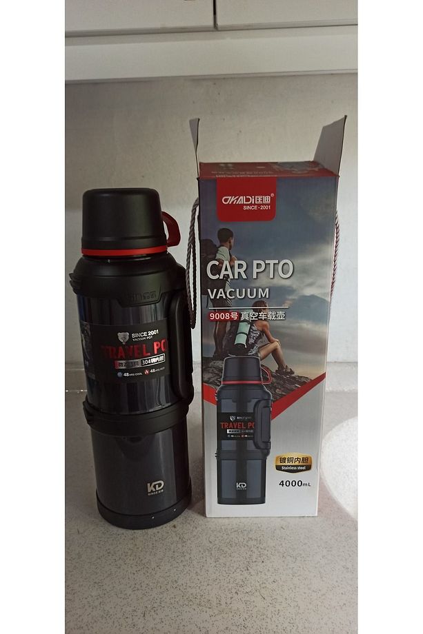 Travel Pot Paslanmaz Çelik Termos 4 Litre Dağcı-kamp-aile-piknik Termsou - 5