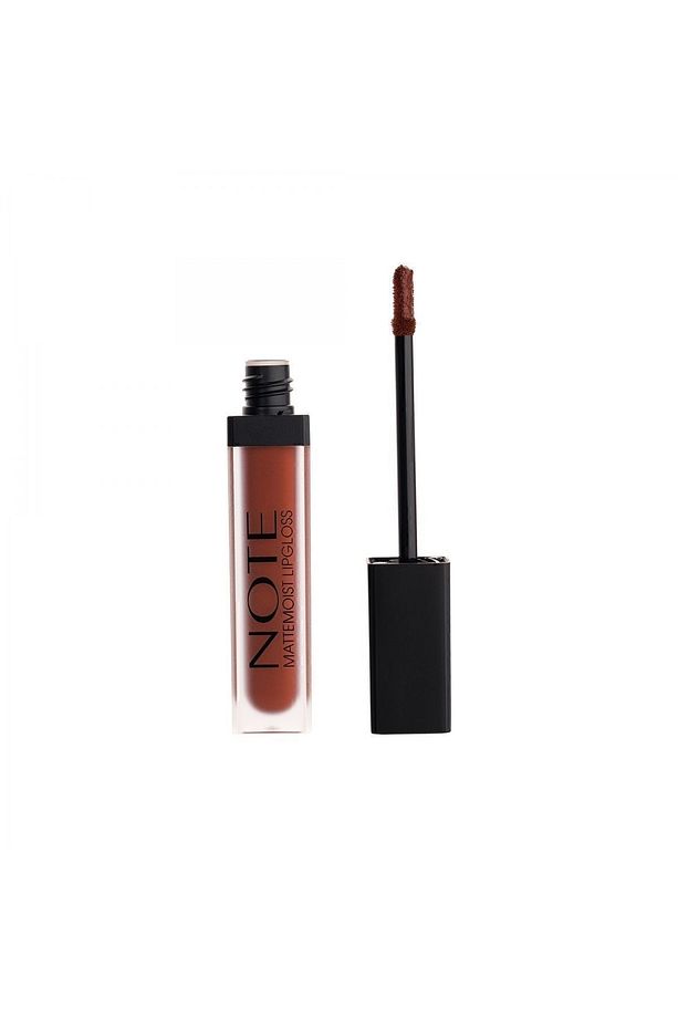 Mattemoist Lipgloss Yarı Mat Saten Bitişli Likit Ruj 416 Clover Brown - Kahverengi - 3