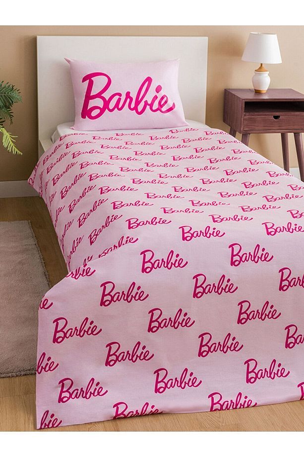 LCW HOME Barbie Baskılı Tek Kişilik Nevresim Seti W3FC01Z8 - 1