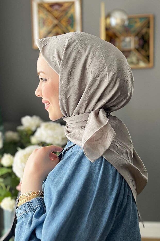 Bambu Kraş Eşarp - 6060800-972 - Duman - 2