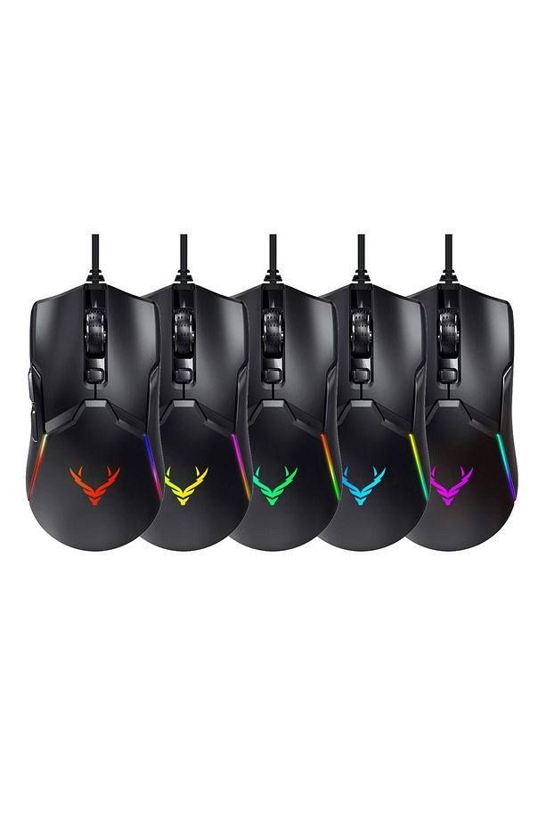 Night XR07 Siyah Rgb Gaming Mouse 12800 Dpı 8 Tuşlu Drag Click Makrolu - 3