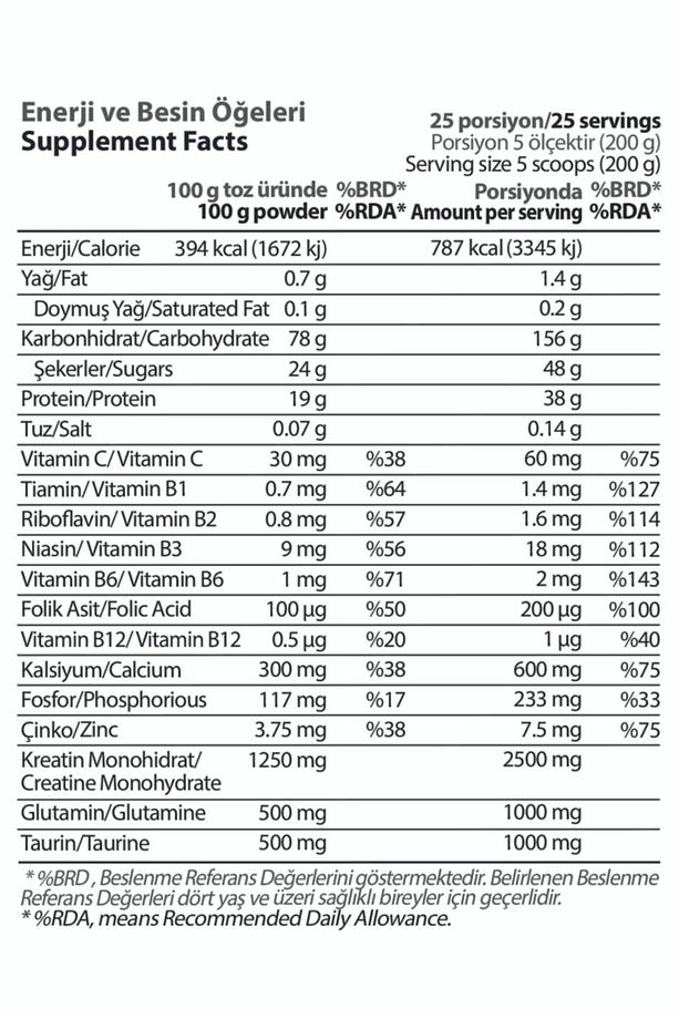 Progainer 5000 gr Çikolata Karbonhidrat Tozu - 4