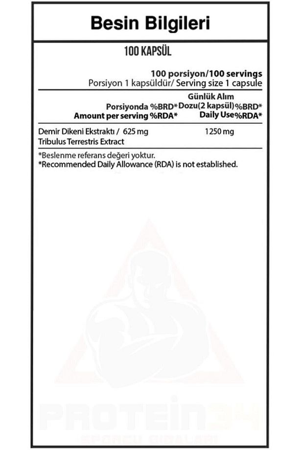 Tribulus Terrestris 100 Kapsül 100 Servis - 2