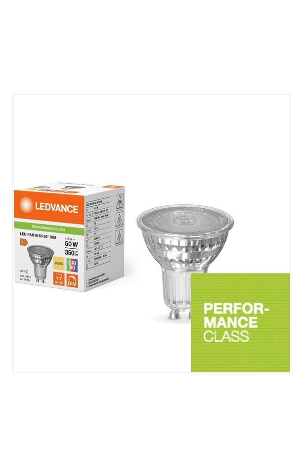4.5w=50w Eşdeğer Dimlenebilir Gu10 3000Kelvin Açık Sarı Parathom F Enerji 350 Lümen Spot Ampul - 2