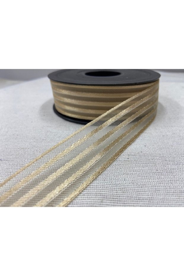 Gold Chiffon Hilton Ribbon Ribbon 20 Meters