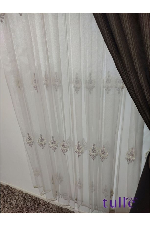 Ahenk Etek Serpme Nakış Tül - 7