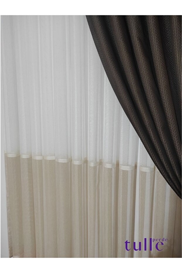 Haliç Etekli Bantlı Tül - 4