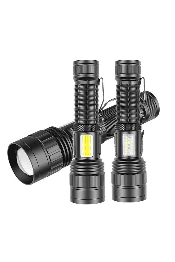 Ps-6153 10000 Lümen 30w Zoomlu Mıknatıslı Cob Led Powerbank Özellikli Şarjlı Profesyonel El Feneri - 3