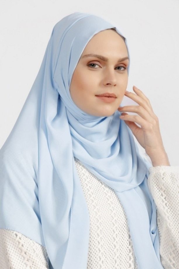 Krep Şal Bebe Mavi - 4