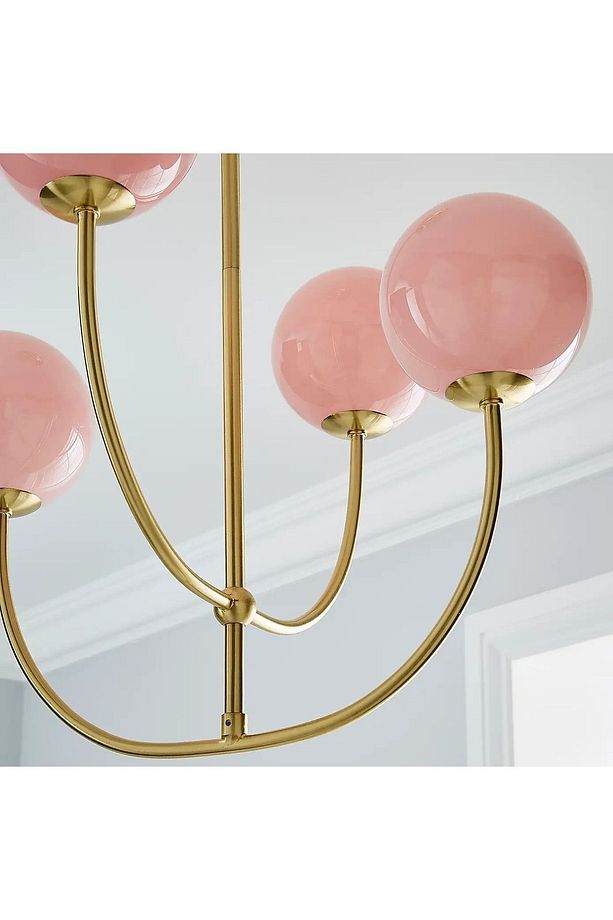 Set Modern Pembe Avize Abajur Lambader Ve Aplik Seti - 3