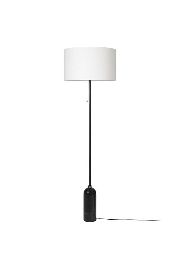 Yerçekimi lambader, siyah mermer floor lamp - 2