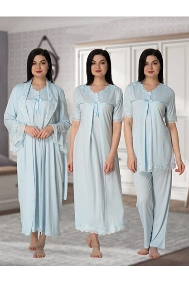 طقم حمل أزرق نسائي