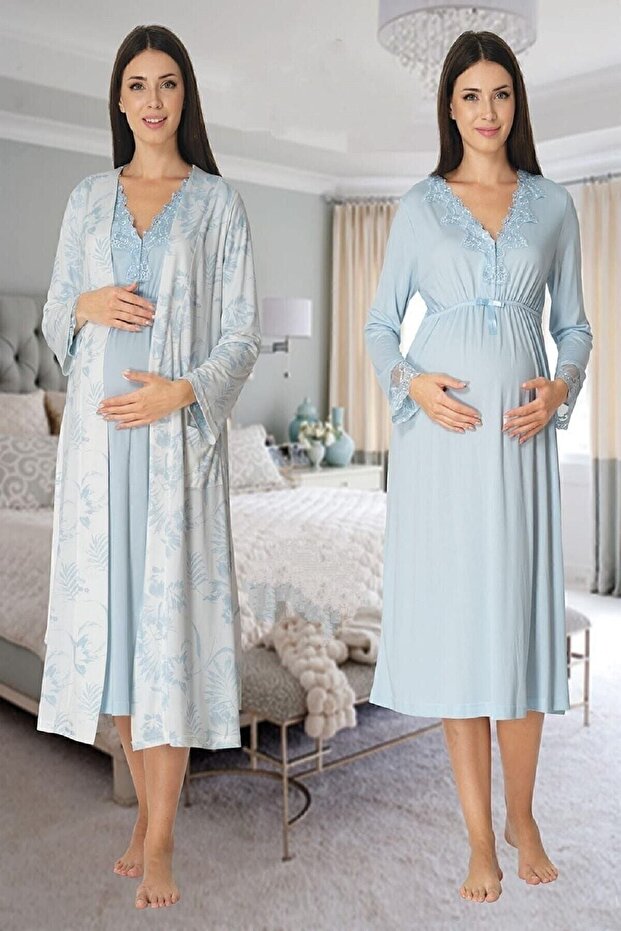 Σετ νυχτικό εγκυμοσύνης - 1