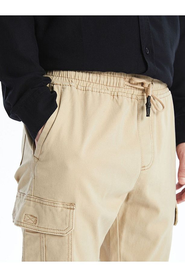 LCW Standart Kalıp Gabardin Erkek Kargo Pantolon - 3