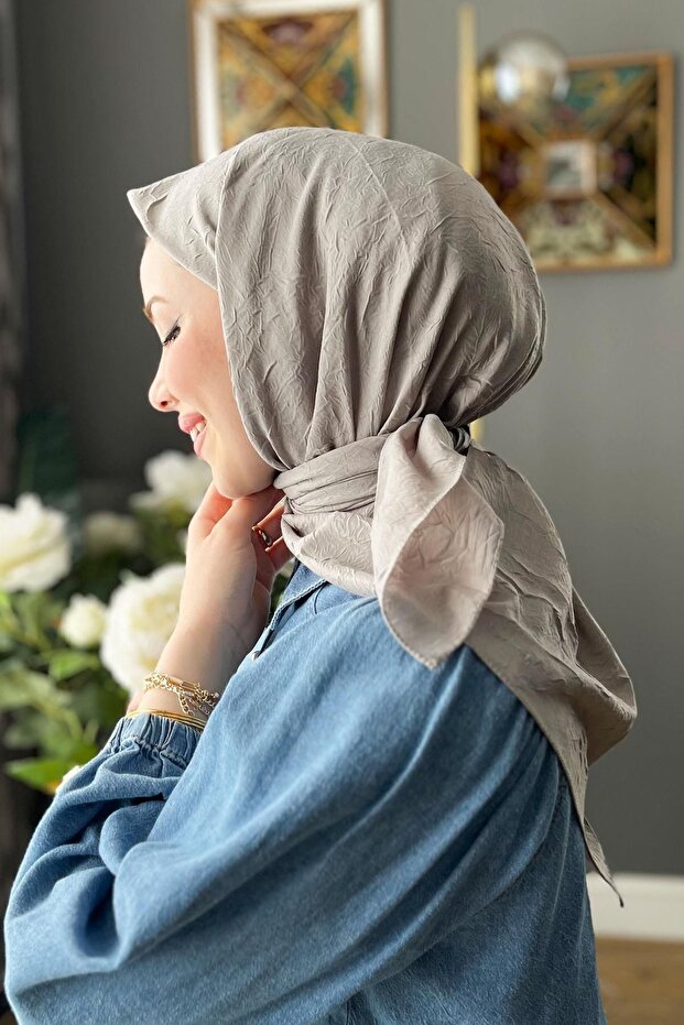 Bambu Kraş Eşarp - 6060800-972 - Duman - 1