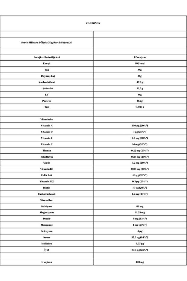 Carbonox Ananas 1000g - 3